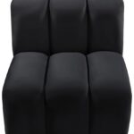 Arc Velvet Upholstered Straight Modular Chair
