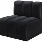 Arc Velvet Upholstered Straight Modular Chair