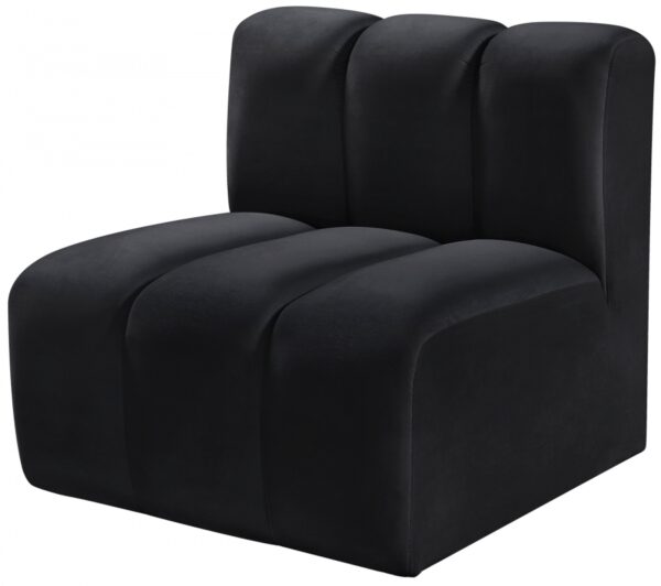 Arc Velvet Upholstered Straight Modular Chair