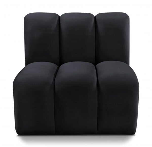 Arc Velvet Upholstered Straight Modular Chair