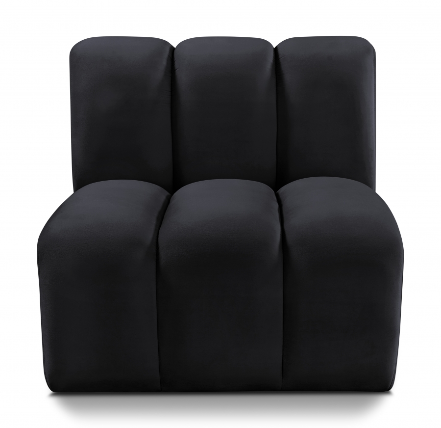 Arc Velvet Upholstered Straight Modular Chair