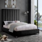 Via Velvet Upholstered Bed