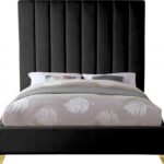 Via Velvet Upholstered Bed