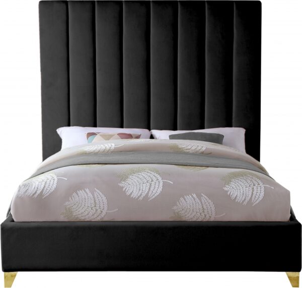 Via Velvet Upholstered Bed