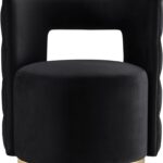 Theo Velvet Upholstered Swivel Accent Chair