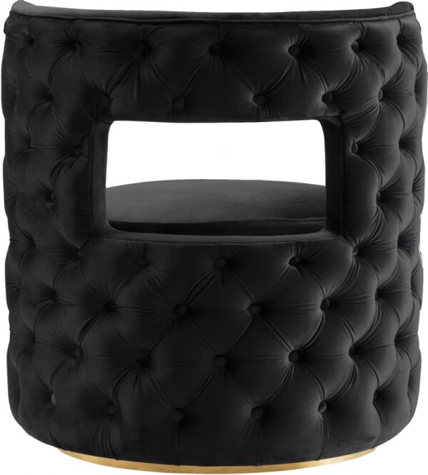 Theo Velvet Upholstered Swivel Accent Chair