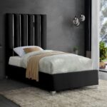 Enzo Velvet Upholstered Bed
