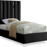 Enzo Velvet Upholstered Bed