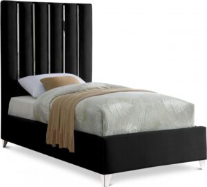 Enzo Velvet Upholstered Bed