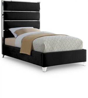 Zuma Velvet Upholstered Twin Bed