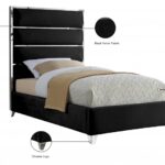 Zuma Velvet Upholstered Twin Bed