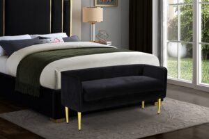 Audrey Velvet Upholstered Bench