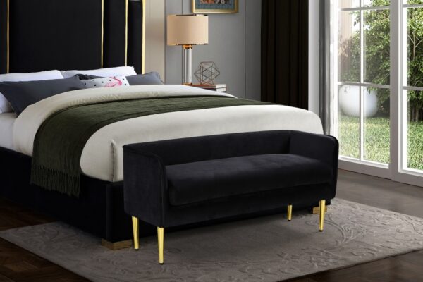 Audrey Velvet Upholstered Bench