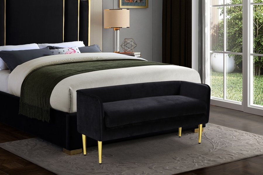 Audrey Velvet Upholstered Bench