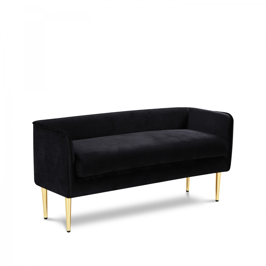 Audrey Velvet Upholstered Bench
