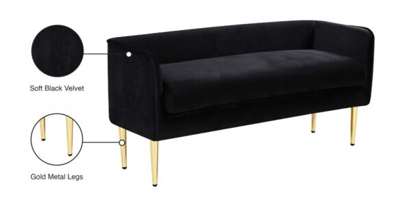 Audrey Velvet Upholstered Bench