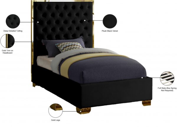 Lana Velvet Upholstered Bed