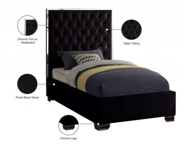 Lexi Velvet Upholstered Bed