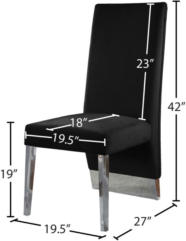 Porsha Velvet Upholstered Dining Chair