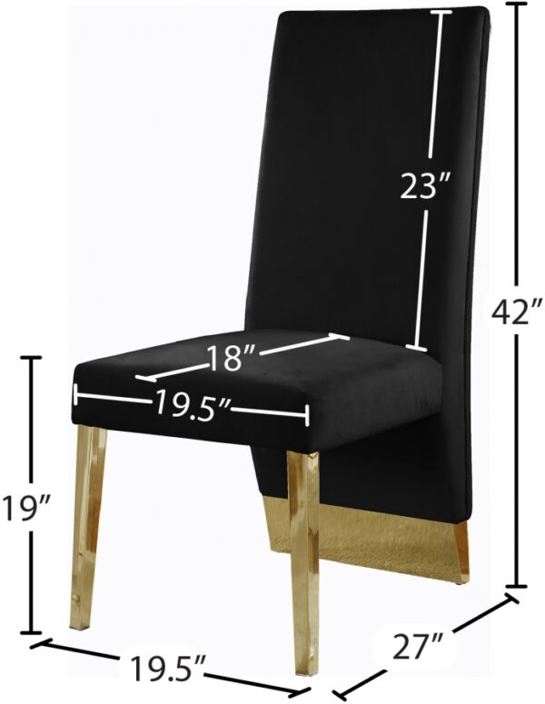 Porsha Velvet Upholstered Dining Chair