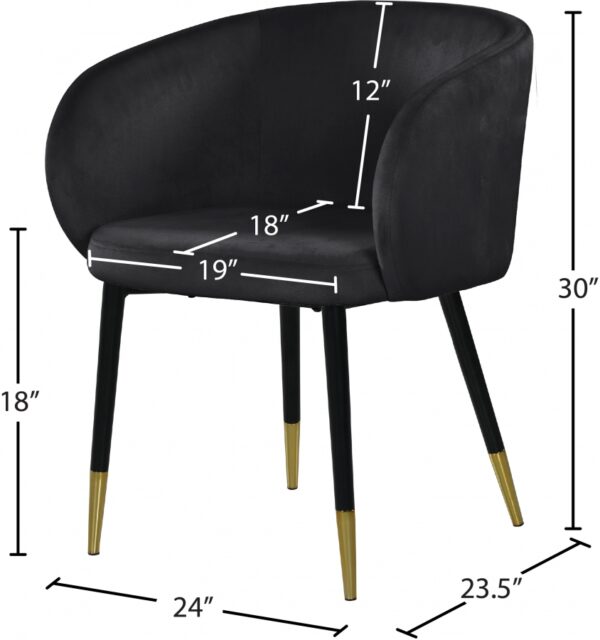 Louise Velvet Upholstered Dining Chair