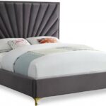 Eclipse Velvet Upholstered Bed