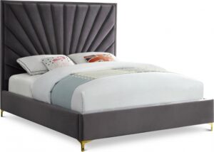Eclipse Velvet Upholstered Bed