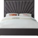Eclipse Velvet Upholstered Bed