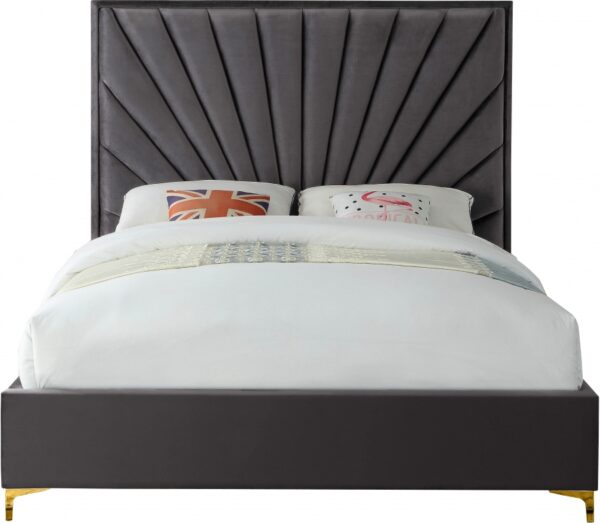 Eclipse Velvet Upholstered Bed