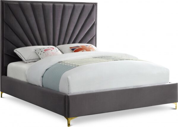 Eclipse Velvet Upholstered Bed