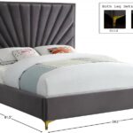 Eclipse Velvet Upholstered Bed
