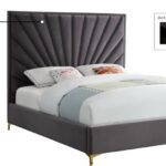 Eclipse Velvet Upholstered Bed