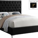 Cruz Velvet Upholstered Bed