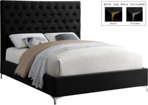 Cruz Velvet Upholstered Bed