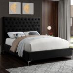 Cruz Velvet Upholstered Bed