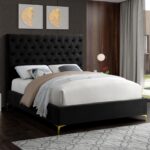 Cruz Velvet Upholstered Bed