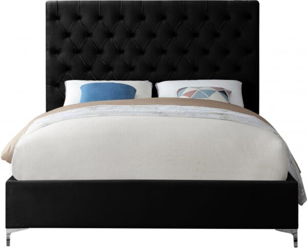 Cruz Velvet Upholstered Bed