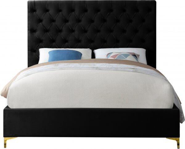 Cruz Velvet Upholstered Bed