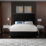 Cruz Velvet Upholstered Bed