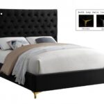 Cruz Velvet Upholstered Bed