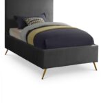 Jasmine Velvet Upholstered Twin Bed
