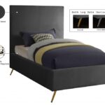 Jasmine Velvet Upholstered Twin Bed