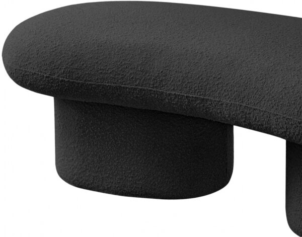 Luka Boucle Fabric Upholstered Bench