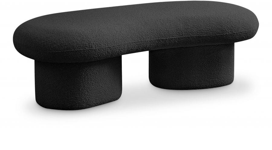 Luka Boucle Fabric Upholstered Bench