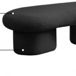 Luka Boucle Fabric Upholstered Bench