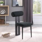 Dario Boucle Fabric Upholstered Dining Chair