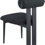 Dario Boucle Fabric Upholstered Dining Chair