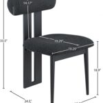 Dario Boucle Fabric Upholstered Dining Chair