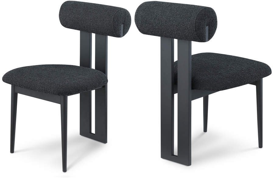 Dario Boucle Fabric Upholstered Dining Chair