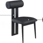 Dario Vegan Leather Upholstered Dining Chair